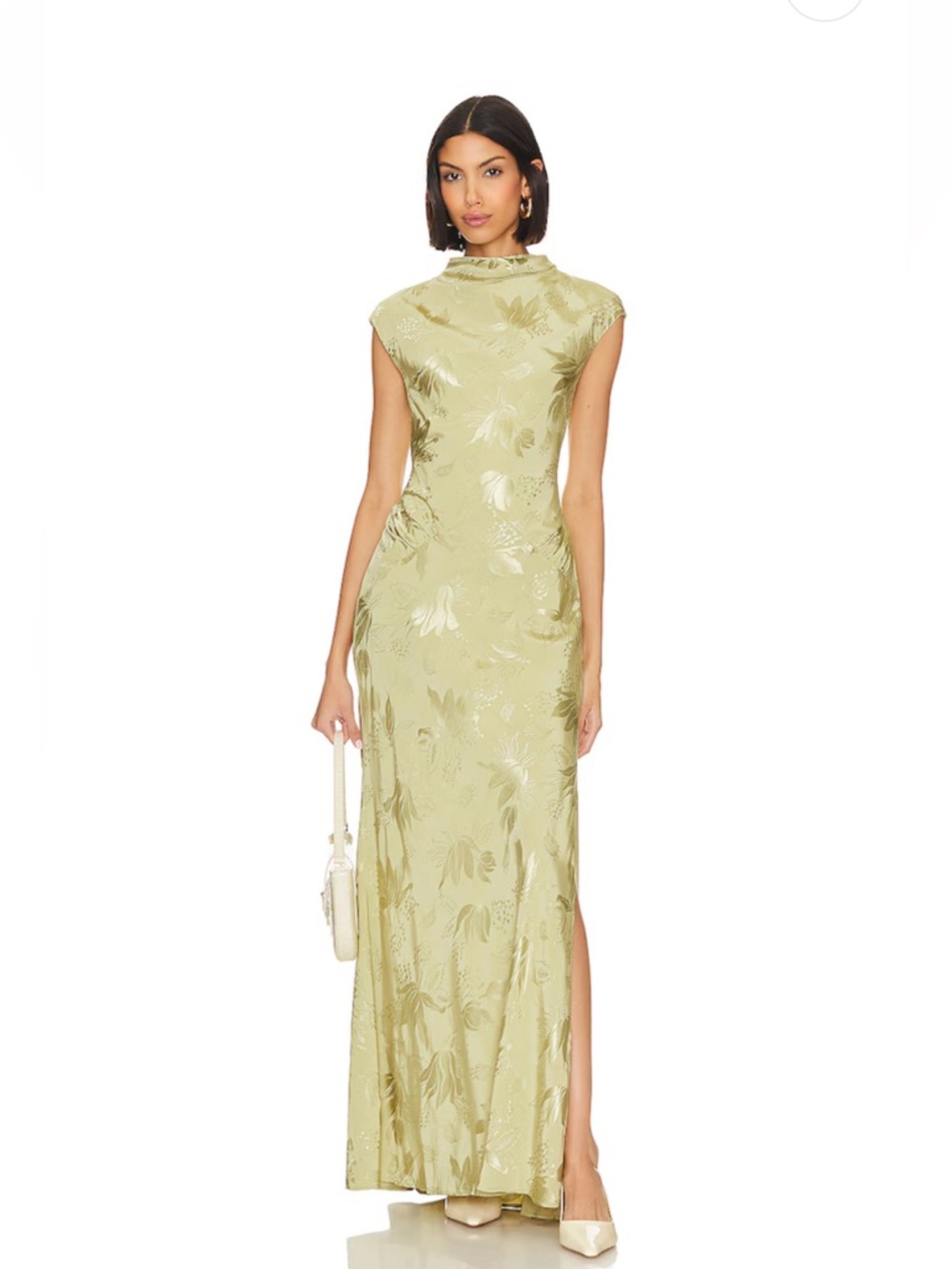 NWT: L'Academie Avalon Maxi Dress in Sage Green